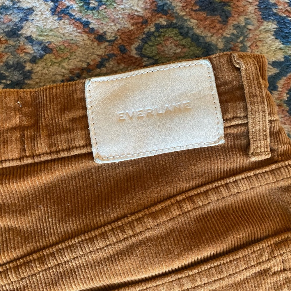 Everlane Baby Cord Cheeky Crop Brown Corduroy - waist size 24 - Picture 6 of 10